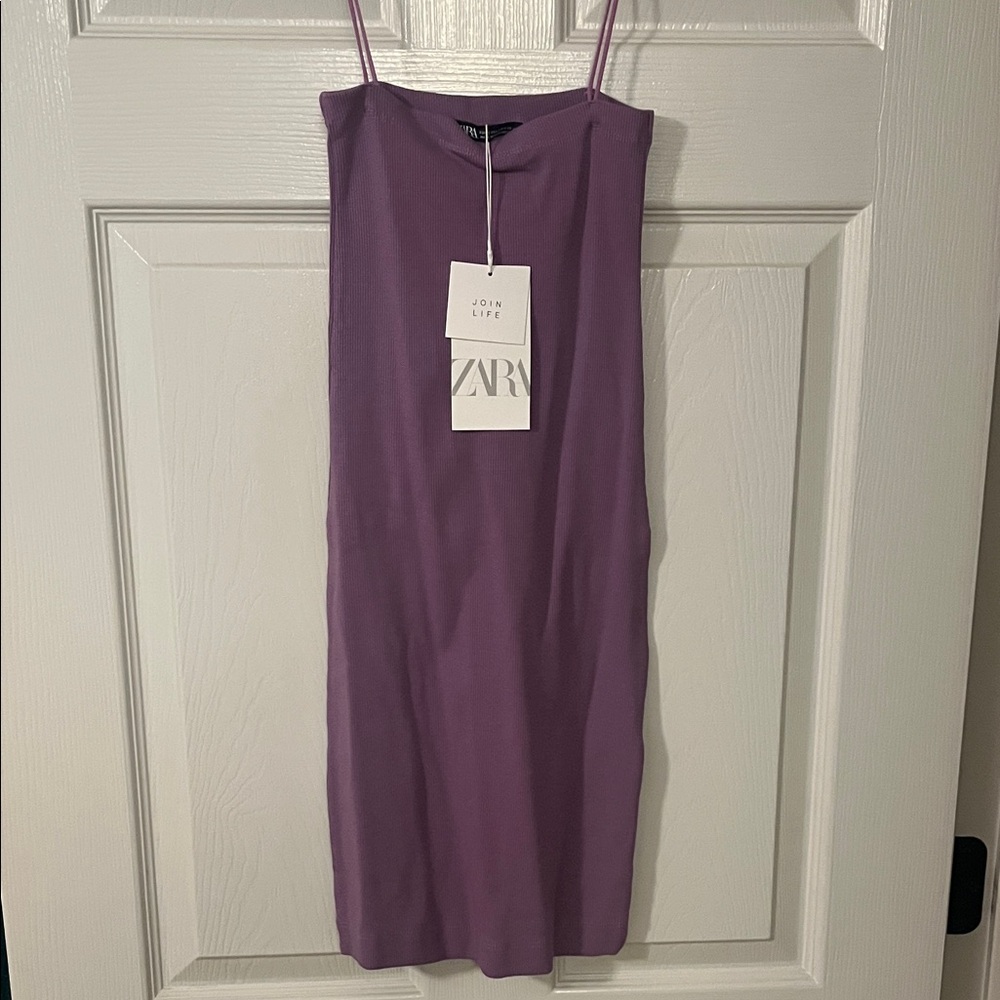 Zara Lavender Midi Dress NWT